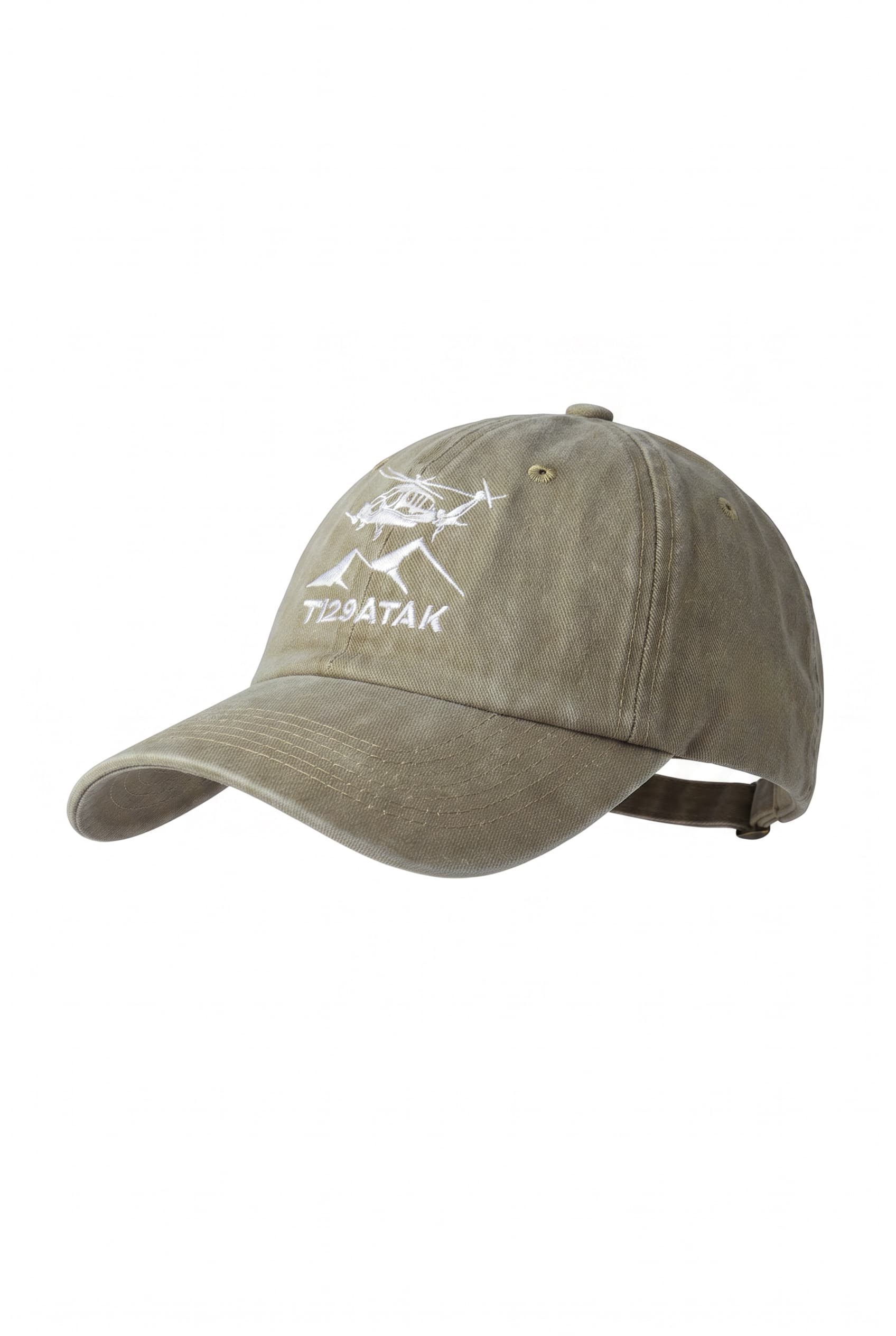 TUSAŞ ATAK VINTAGE %100 PAMUKLU HAKİ KEP ŞAPKA
