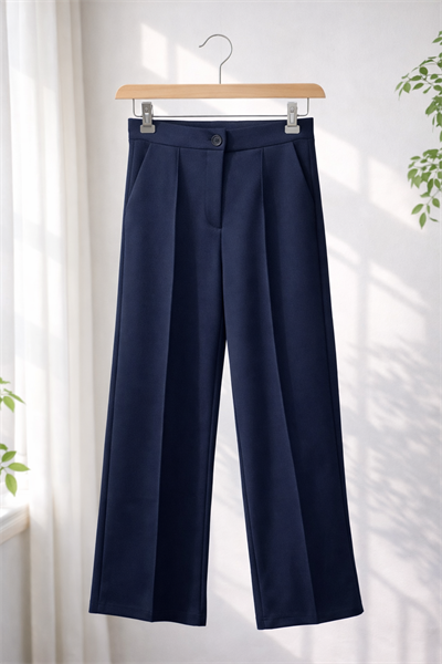 Konfort Crep Likralı Çımalı Pantolon
