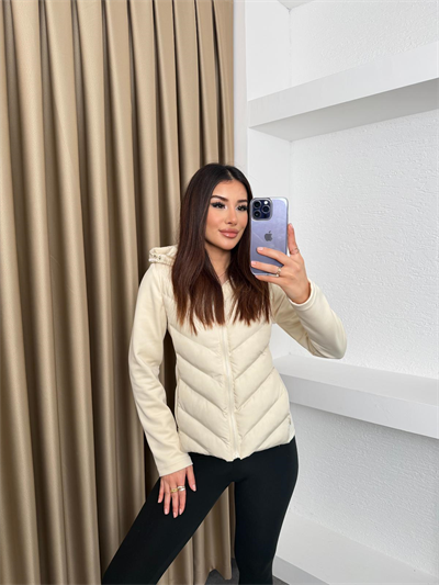 Kapüşonlu Range Viral Mont Ekru