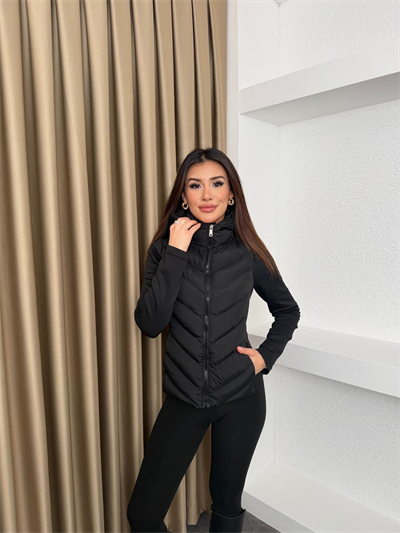 Kapüşonlu Range Viral Mont Siyah