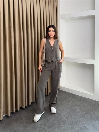 Ms Model Tensel Kumaş Takım Yeşil