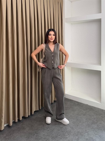 Ms Model Tensel Kumaş Takım Yeşil