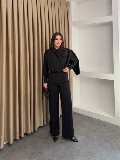 Şal Yaka Takım Siyah