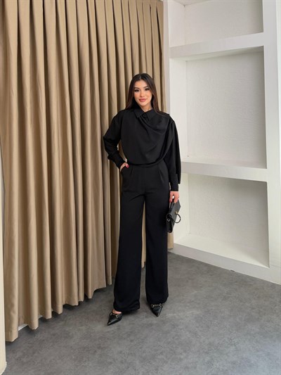 Şal Yaka Takım Siyah