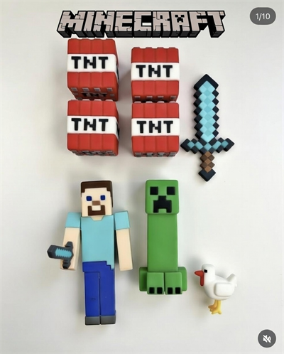 Minecraft Hazır Pasta Seti