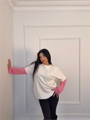 Çift Kollu İnterlok Bluz