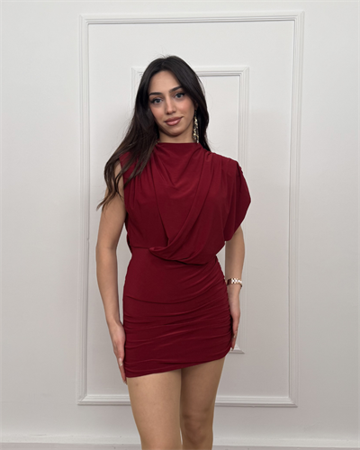 Omuz Büzgülü Elbise