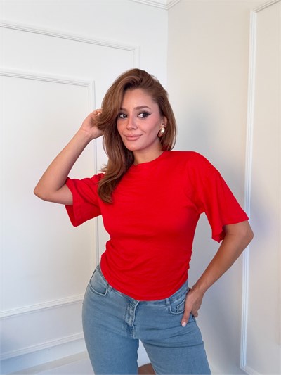 Yanı Büzgülü Tshirt