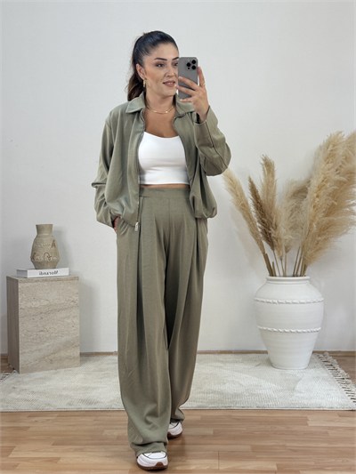     Soft Modal Bomber Takım-Çağla Yeşil