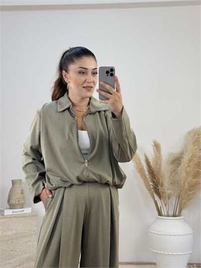     Soft Modal Bomber Takım-Çağla Yeşil