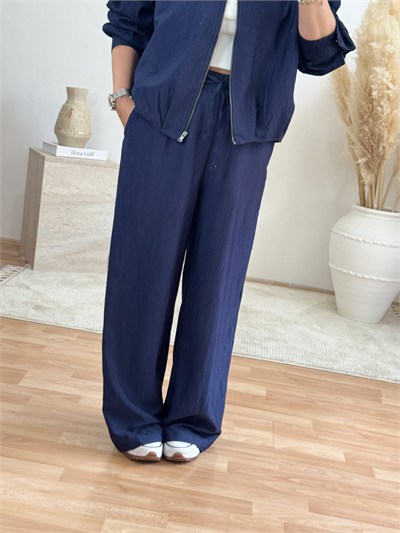 Denim Detaylı İkili Takım