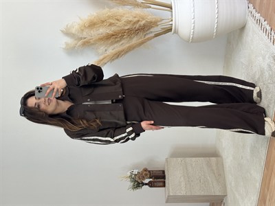 Şerit Detaylı Ceket & Pantolon Takım