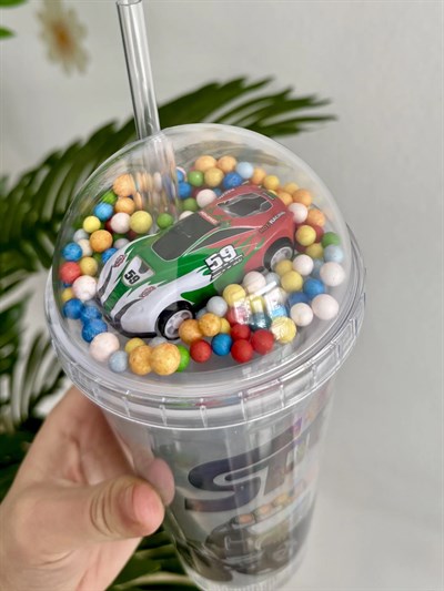 Hot Wheels Arabalı Bardak