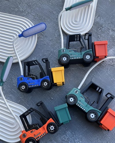 Forklift Erkek Çocuk Masa Lambası & Kalemtraş