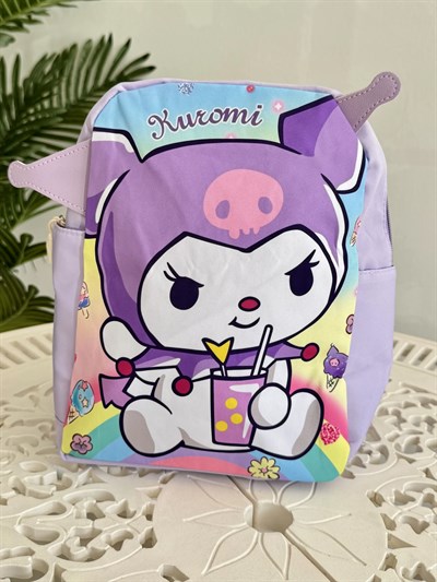 Kuromi Okul Çantası Kuromi Figürlü