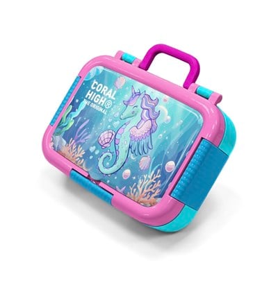 Coral High 304 Çelik Denizatı Desenli 2 Bölmeli Beslenme Kabı