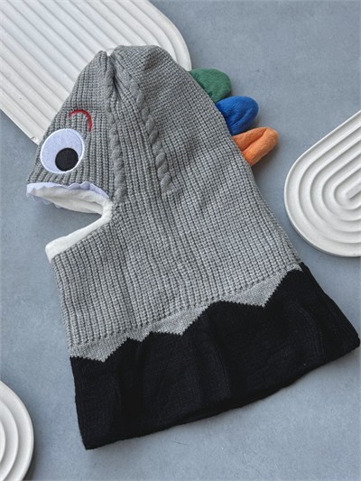 Gri Dinozor Balaclava