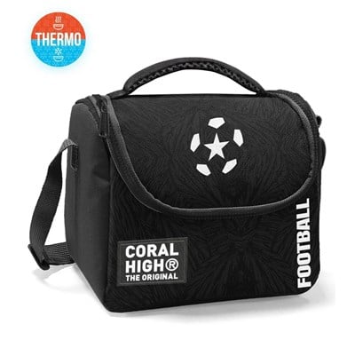 Coral High Siyah Futbol Desenli Thermo Beslenme Çantası