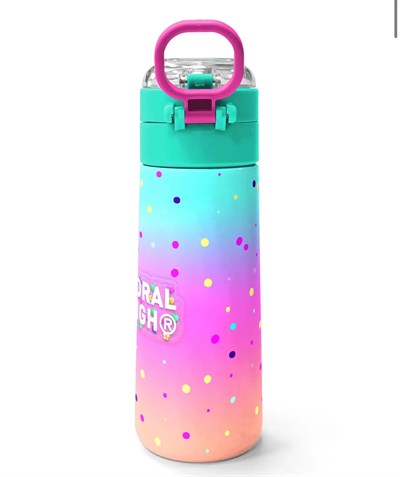 Coral High Dondurmalı Kedi Desenli 500 Ml Çelik Termos Suluk