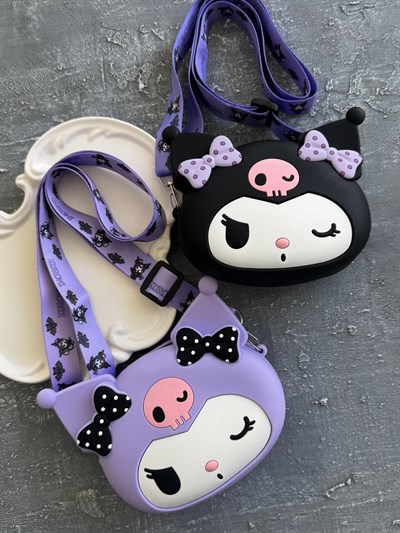 Kurdele Detaylı Kuromi Çanta