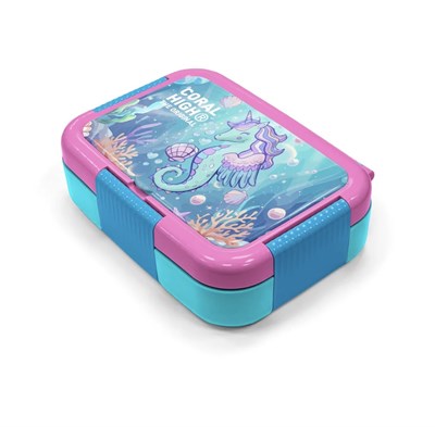 Coral High 304 Çelik Denizatı Desenli 2 Bölmeli Beslenme Kabı