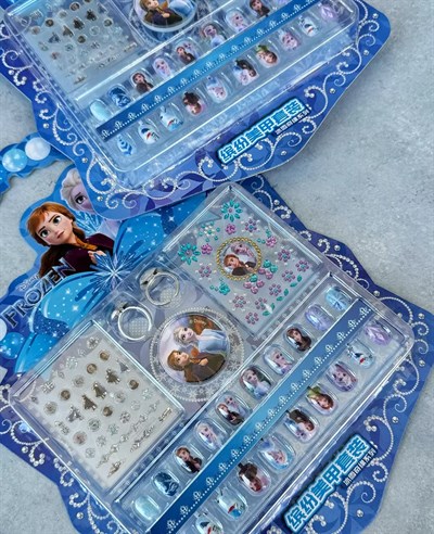 Elsa Yüzük & Yüz Taşı & Tırnak Sticker Seti