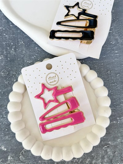 Yıldız Detaylı 3’lü Klips Set