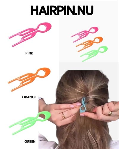 Sedef Saç Pini Topuz Tokası  9 cm