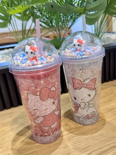  Hello Kitty Işıklı Pipetli Bardak
