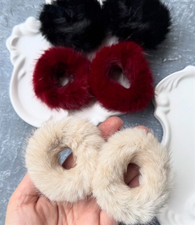 Kürk Peluş Simit Toka