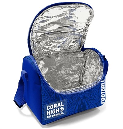 Coral High  Lacivert Saks Futbol Desenli Thermo Beslenme Çantası