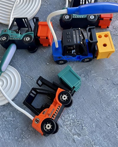 Forklift Erkek Çocuk Masa Lambası & Kalemtraş