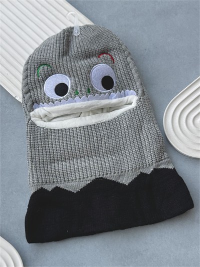 Gri Dinozor Balaclava