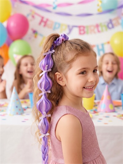 Kurdele Detaylı Bonbon Parti Saçı