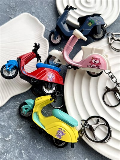 Metal Scooter Çanta Charm & Anahtarlık