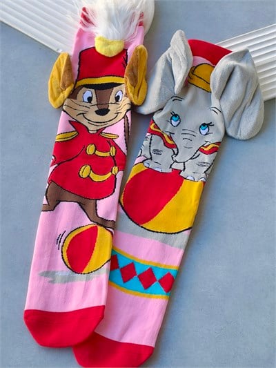 Dumbo Ve Timothy 3 Boyutlu Uzun Çorap