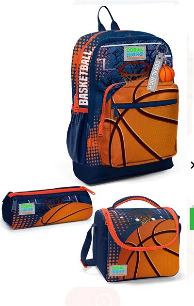 Coral High Basketbol 3’lü Okul Çanta Seti