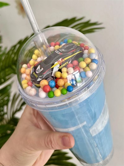 Hot Wheels Arabalı Bardak
