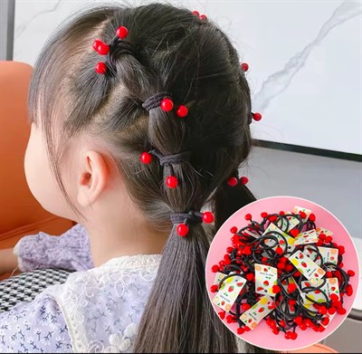Kırmızı Kalp Figürlü 4lü Lastik