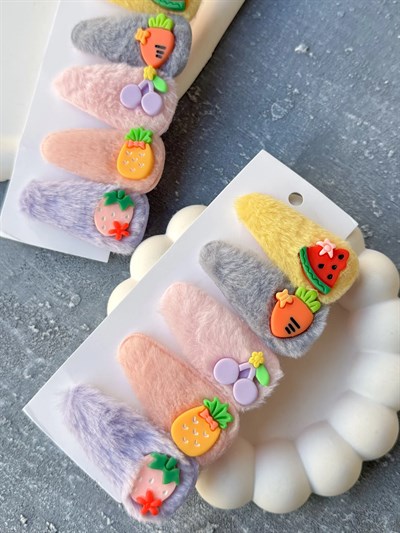 Meyveli Peluş 5’li Klips 