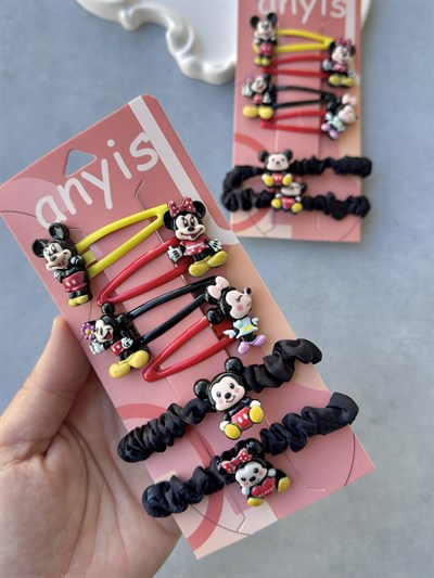 Minnie 6lı Lastik Çıtçıt Toka