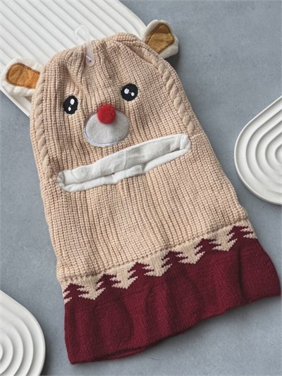 Krem Ayıcık  Balaclava