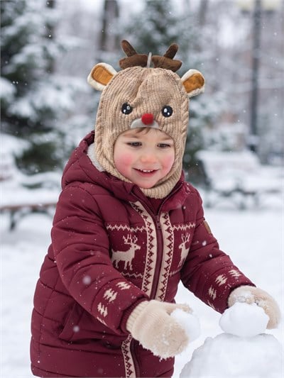 Krem Geyik Balaclava