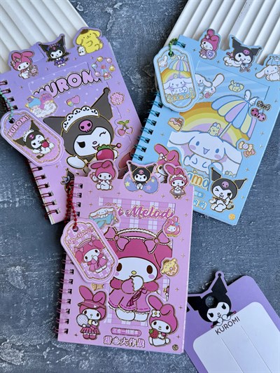 Kuromi & My Melody Sticker ve Not Defteri