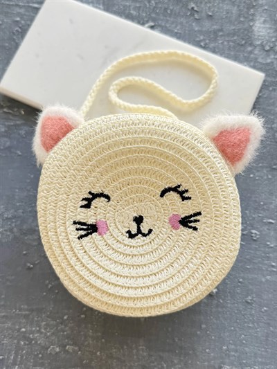 Kulakları Peluş Kedi Çanta