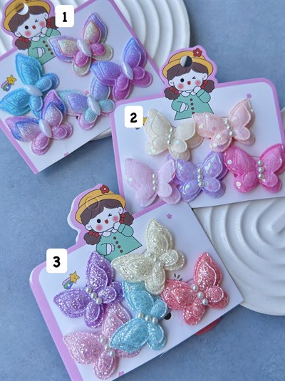 Sim Ve Pul Detaylı Kelebek Lastik Set 5li