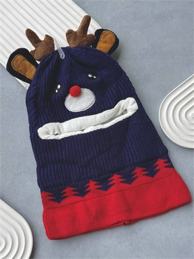 Lacivert Geyik Balaclava
