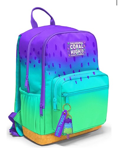 Coral High Mor - Lila Renk Geçişli 4 Bölme Çanta
