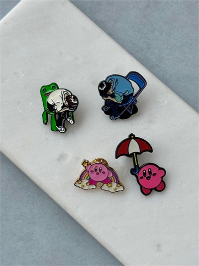 Neon Genesis Evangelion&Kirby 4Lü Rozet Seti