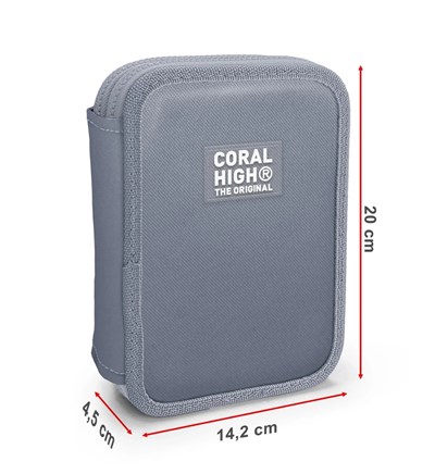Coral High Soft Renkli Çizgili Desenli Çift Katlı Kalemlik